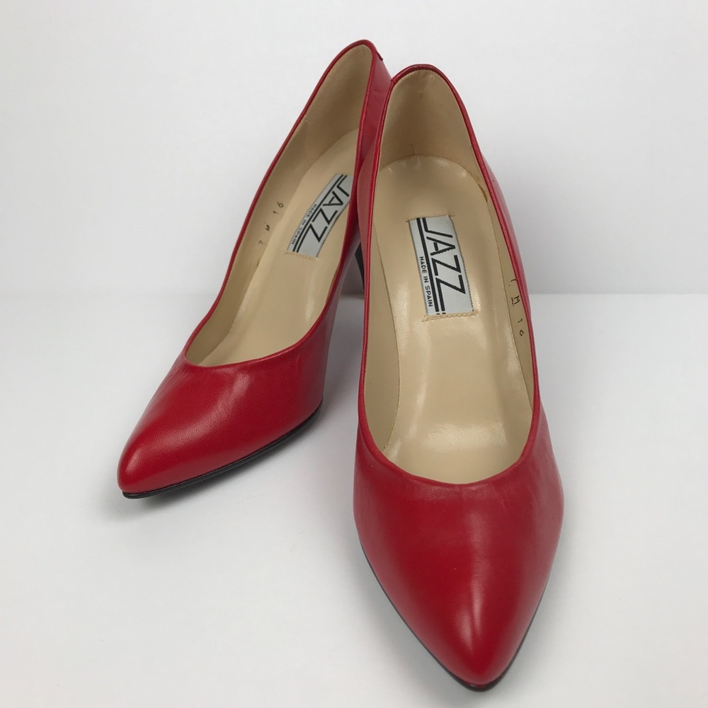 Vintage Jazz Red Heels Size 7